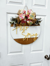 Load image into Gallery viewer, Hello Spring Front door wreath|front door hanger for spring