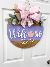 Load image into Gallery viewer, Welcome Spring Front door wreath|front door hanger for spring
