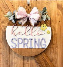 Load image into Gallery viewer, Hello Spring Front door wreath|front door hanger for spring