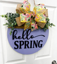 Load image into Gallery viewer, Hello Spring Front door wreath|front door hanger for spring