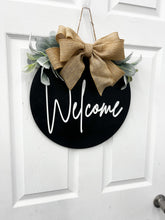 Load image into Gallery viewer, Welcome Front door wreath|front door hanger for spring