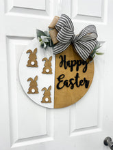 Load image into Gallery viewer, Happy Easter Front door wreath|front door hanger for spring