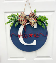Load image into Gallery viewer, Patriotic Front door wreath|front door hanger for Memorial Day