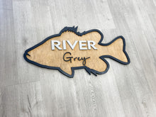Load image into Gallery viewer, Fish name sign for Nursery | Nursery Name Sign | Toddler Sign | Above Crib