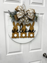 Load image into Gallery viewer, Welcome Easter Front door wreath|front door hanger for spring
