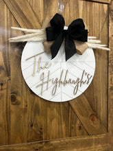 Load image into Gallery viewer, Last Name Front door wreath|front door hanger for spring