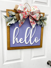 Load image into Gallery viewer, Hello Front door wreath|front door hanger for spring