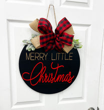 Load image into Gallery viewer, Merry Little Christmas Door Hanger