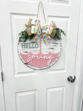 Load image into Gallery viewer, Hello Spring Umbrella Front door wreath|front door hanger for spring