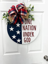 Load image into Gallery viewer, Patriotic Front door wreath|front door hanger for Memorial Day