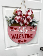 Load image into Gallery viewer, Hello Valentine Door Hanger