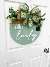 Load image into Gallery viewer, St Pattys Day Front door wreath|front door hanger for spring