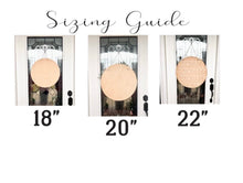 Load image into Gallery viewer, Last name Front door wreathwith flowers front door hanger for spring