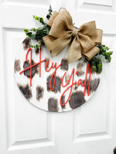 Load image into Gallery viewer, Hey yall Front door wreath|front door hanger
