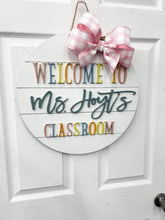 Load image into Gallery viewer, Personalized Classroom Door Hanger | Teacher Wall Decor