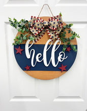 Load image into Gallery viewer, Patriotic Front door wreath|front door hanger for Memorial Day
