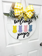 Load image into Gallery viewer, Welcome Peeps Door Hanger