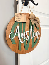 Load image into Gallery viewer, Hospital door hanger for baby girl