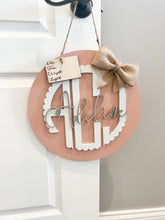 Load image into Gallery viewer, Hospital door hanger for baby girl