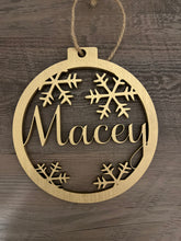 Load image into Gallery viewer, Personalized Name Christmas Ornament