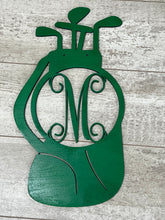 Load image into Gallery viewer, Golf Bag Wood Door Hanger | Golf Theme | Father's Day Gift