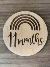 Load image into Gallery viewer, Rainbow Wood Monthly Milestone