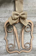 Load image into Gallery viewer, Quatrefoil Wood Door Hanger-Initial