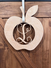 Load image into Gallery viewer, Apple Wood Door Hanger-Last Name