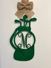 Load image into Gallery viewer, Golf Bag Wood Door Hanger | Golf Theme | Father's Day Gift