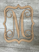 Load image into Gallery viewer, Quatrefoil Wood Door Hanger-Initial