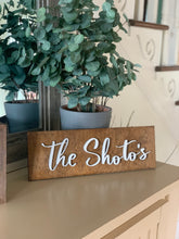 Load image into Gallery viewer, Family Last Name Sign