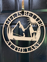 Load image into Gallery viewer, Wood Door Hanger | Lake House