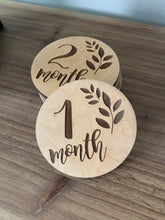 Load image into Gallery viewer, Wood Monthly Milestone