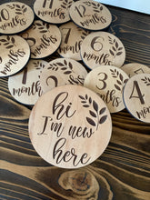 Load image into Gallery viewer, Wood Monthly Milestone