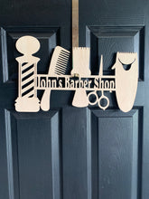 Load image into Gallery viewer, Personalized Barber Sign | Barber Shop | Gift