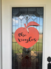 Load image into Gallery viewer, Personalized Peach Wood Door Hanger