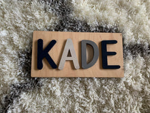 Load image into Gallery viewer, Wooden Name Puzzle