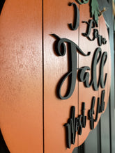 Load image into Gallery viewer, Fall Wood Door Hanger- Pumpkin - I Love Fall