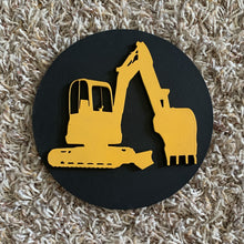 Load image into Gallery viewer, Excavator Nursery Sign