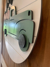 Load image into Gallery viewer, Old Truck Pumpkins Wood Door Hanger