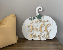 Load image into Gallery viewer, Fall Wood Door Hanger- Pumpkin - I Love Fall