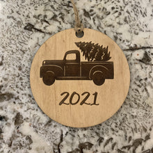 Load image into Gallery viewer, Red Truck Christmas Ornament
