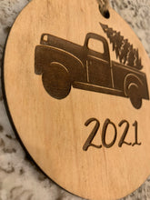 Load image into Gallery viewer, Red Truck Christmas Ornament
