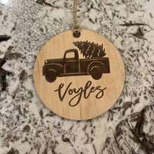 Load image into Gallery viewer, Red Truck Christmas Ornament