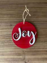 Load image into Gallery viewer, Joy Christmas Ornament