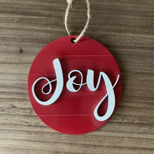 Load image into Gallery viewer, Joy Christmas Ornament