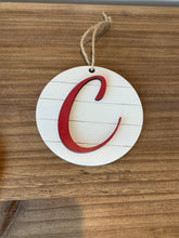 Load image into Gallery viewer, Last Name Initials Christmas Ornament