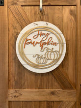 Load image into Gallery viewer, Hey Pumpkin Wood Door Hanger