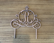 Load image into Gallery viewer, Cinderella Carriage- Wood Cake Topper