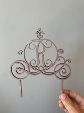 Load image into Gallery viewer, Cinderella Carriage- Wood Cake Topper